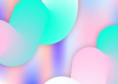 Sıvı arkaplan. Canlı gradyan örgüsü. Yumuşak davet, sertifika çerçevesi. Modern modayla birlikte holografik 3d arkaplan. Sıvı dinamik elementler ve şekillerle akışkan arkaplan.