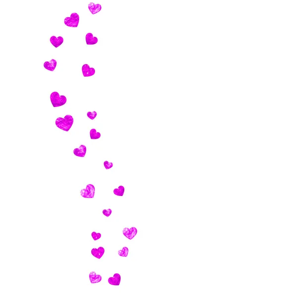 Fundo Dia Das Mães Com Glitter Confetti Rosa Símbolo Coração — Vetor de Stock