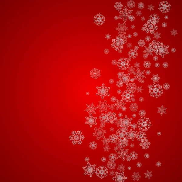 Karácsonyi Háttér Ezüst Hópelyhek Csillogás Téli Értékesítés Újévi Karácsonyi Háttér — Stock Vector