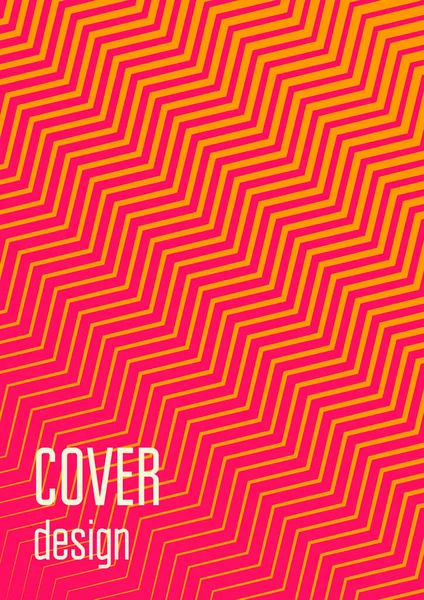 Cooles Cover Template Set Minimaler Trendvektor Mit Halbtonverläufen Geometrische Covervorlage — Stockvektor