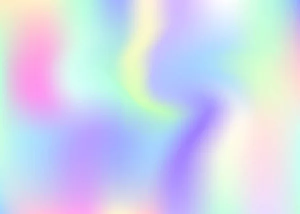 Hologramm Abstrakter Hintergrund Hintergrund Mit Flüssigem Farbverlauf Und Hologramm 90Er — Stockvektor