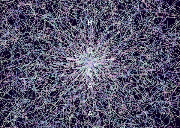 可視化の背景 ビッグデータ 人工知能 ディープラーニング 量子コンピューティングの技術 科学的概念の設計テンプレート サイバー可視化の背景 — ストックベクタ