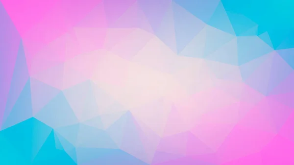 Gradient Abstrakt Horisontell Triangel Bakgrund Gul Rosa Och Blå Polygonal — Stock vektor