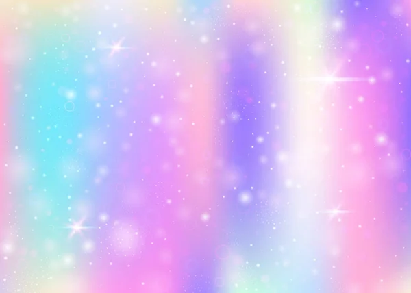 Fondo Holográfico Con Malla Arco Iris Banner Universo Líquido Colores — Vector de stock