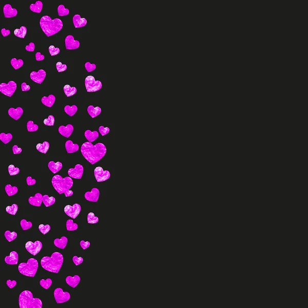 Fundo Dia Mãe Com Glitter Confetti Rosa Símbolo Coração Isolado — Vetor de Stock