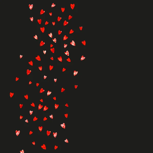 Fondo Ducha Nupcial Con Corazones Brillo Rosa San Valentín Vector — Archivo Imágenes Vectoriales