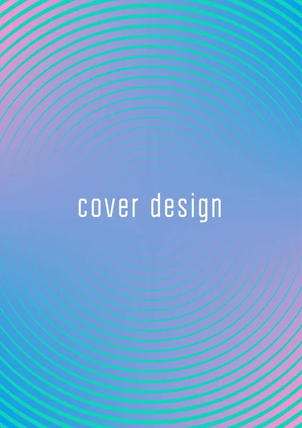 Modello Copertina Minimale Alla Moda Layout Futuristico Con Mezzitoni Modello — Vettoriale Stock