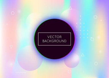 Sıvı, arka planı sıvı dinamik elementlerle şekillendirir. Memphis ile holografik bauhaus gradyanı. Kitap için grafiksel şablon, yıllık, mobil arayüz, web uygulaması. Neon sıvısı arka planı şekillendirir.