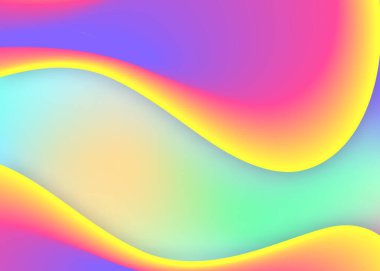 Sıvı dinamiği. Modern modayla birlikte holografik 3d arkaplan. Canlı gradyan örgüsü. Çember raporu, sunum kompozisyonu. Sıvı şekilli ve elementli akışkan dinamik arkaplan.