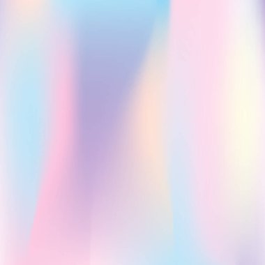 Holografik soyut arkaplan. Gradyan örgülü sıvı holografik arkaplan. 90 'lar, 80' ler modası. Broşür, el ilanı, poster tasarımı, duvar kağıdı, mobil ekran için Pearlescent grafik şablonu.