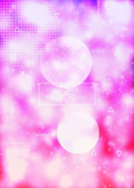 Sıvı şekiller dinamik sıvıyla kaplıdır. Mor renkli arkaplanı olan neon bauhaus gradyanı. Broşür, pankart, duvar kağıdı, mobil ekran için grafiksel şablon. Şık sıvı şekiller kaplar.