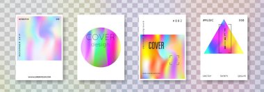 Geometrik kaplama seti. Soyut arka planlar. Gradyan ağ doksanlı, 80 'lerin retro tarzıyla klasik geometrik kaplama. Pankart, sunum, afiş, broşür için Pearlescent grafik şablonu.