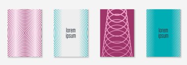 Müzik kapağı. Renkli duvar kağıdı, broşür, yıllık rapor, sunum konsepti. Mor ve mavi. Minimalist geometrik çizgiler ve moda şekillerle müzik örtüsü.