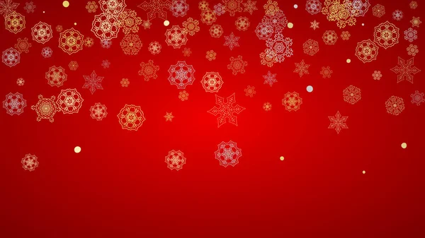 Neve Natal Fundo Vermelho Moldura Brilho Para Banners Inverno Cupom —  Vetores de Stock