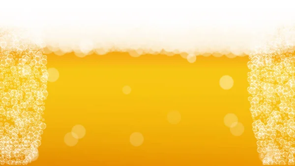 Fundo Cerveja Artesanato Lager Splash Espuma Oktoberfest Hipster Pint Cerveja —  Vetores de Stock