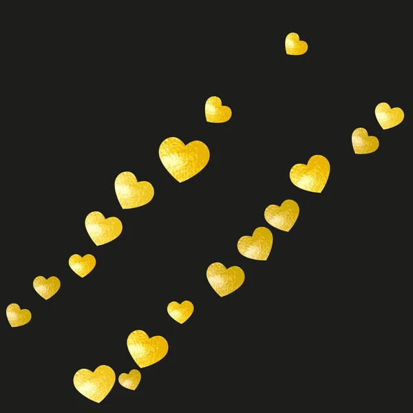Fond Confettis Coeur Avec Des Paillettes Saint Valentin Cadre Vectoriel — Image vectorielle