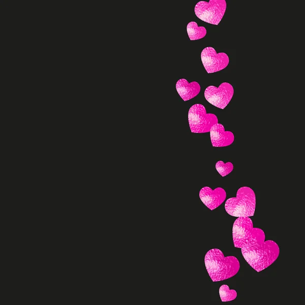 День Матери Фон Розовыми Блестками Конфетти Изолированный Символ Сердца Розового — стоковый вектор