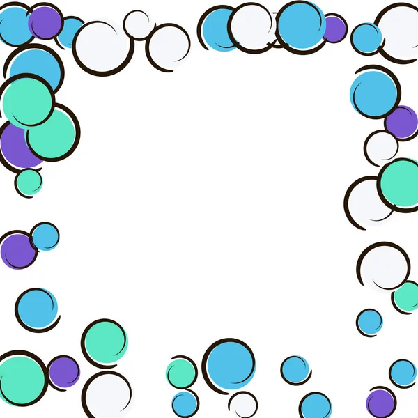 Fond Comique Avec Confettis Pop Art Pois Grandes Taches Colorées — Image vectorielle