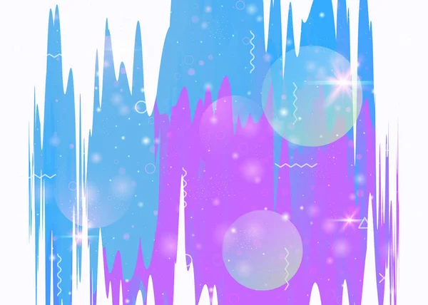 Paysage Abstrait Avec Cosmos Holographique Futur Fond Univers Fluide Gradient — Image vectorielle