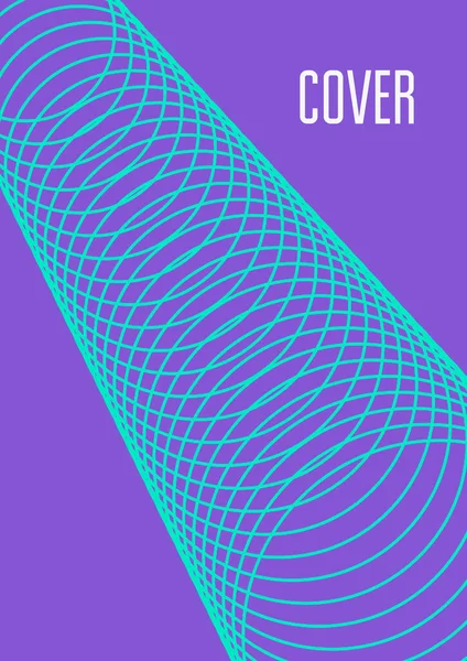 Copertina Astratta Modello Geometrico Futuristico Banner Poster Volantino Brochure Layout — Vettoriale Stock