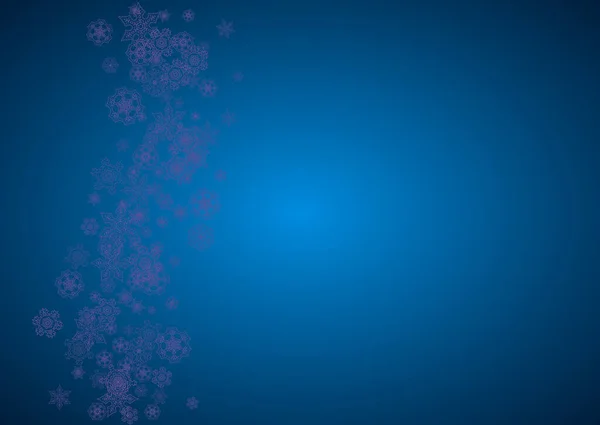 Vente Thème Noël Avec Flocons Neige Ultraviolets Cadre Hiver Pour — Image vectorielle