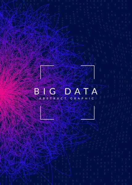 Kwantumcomputerachtergrond Technologie Voor Big Data Visualisatie Kunstmatige Intelligentie Deep Learning — Stockvector
