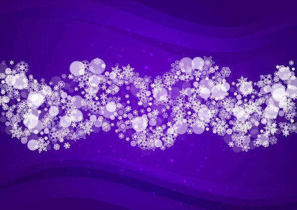 Vendas Natal Com Flocos Neve Ultravioleta Ano Novo Pano Fundo —  Vetores de Stock