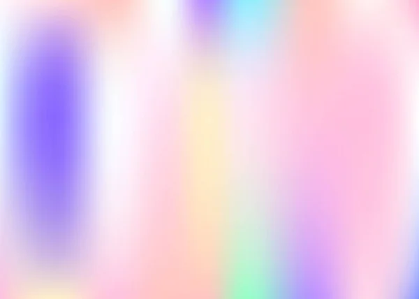 梯度网状抽象背景 彩虹全息图背景与梯度网格 80年代复古风格 用于小册子 移动屏幕的珠光图形模板 — 图库矢量图片