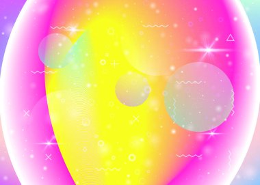 Gökkuşağı arkaplanı ve canlı gradyanlar. Holografik dinamik sıvı. Kozmos hologramı. Mobil ekran, duvar kağıdı ve yıllık rapor için tasarım şablonu. Parlak gökkuşağı arkaplanı.