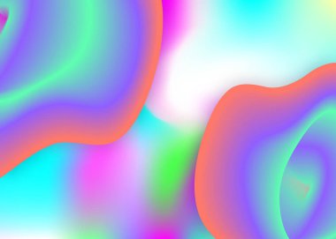 Sıvı sıvı. Modern modayla birlikte holografik 3d arkaplan. Canlı gradyan örgüsü. Sihirli kart, rapor düzeni. Dinamik elementler ve şekillerle sıvı arkaplan.