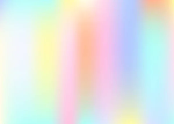ホログラム抽象的な背景 ホログラムでプラスチック勾配メッシュの背景 90年代 80年代のレトロスタイル プラカード プレゼンテーション バナー パンフレットのための虹彩グラフィックテンプレート — ストックベクタ