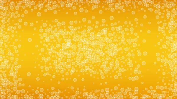Bierfest Hintergrund Und Realistische Blasen Coole Flüssiggetränke Für Die Gestaltung — Stockvektor