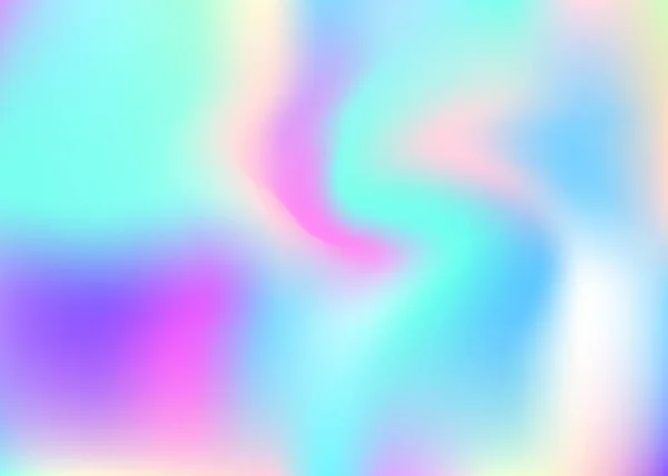 Gradient Mesh Abstrakten Hintergrund Regenbogen Holographischer Hintergrund Mit Gradientennetz 90Er — Stockvektor