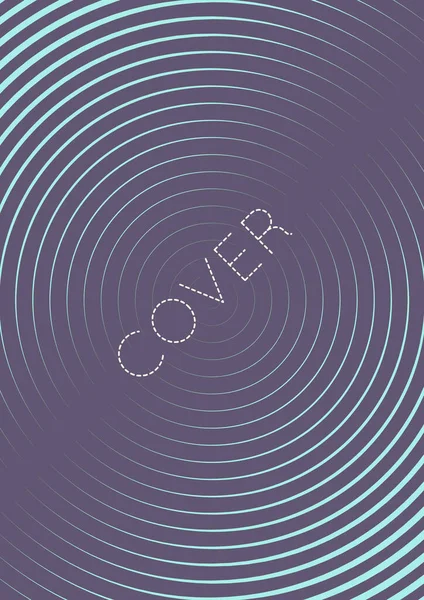 Minimal Trendige Cover Vorlage Futuristisches Layout Mit Halbtönen Geometrische Minimale — Stockvektor