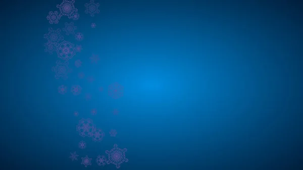 Рождественские Распродажи Ультрафиолетовыми Снежинками Зимняя Рамка Флаера Подарочной Карты Приглашения — стоковый вектор