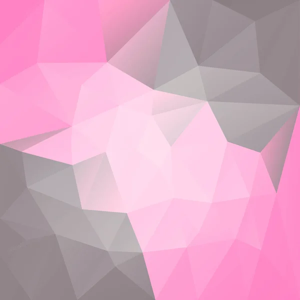 Gradient Abstrait Triangle Carré Fond Fond Polygonal Rose Gris Pour — Image vectorielle