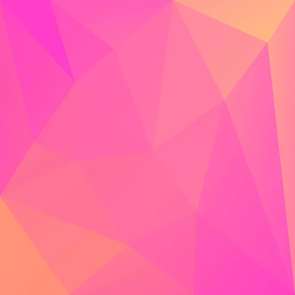 Gradient Abstrait Triangle Carré Fond Fond Polygonal Rose Jaune Chaud — Image vectorielle