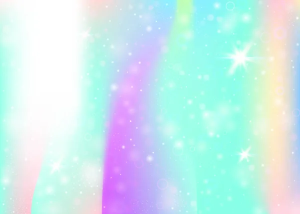 Sfondo Magico Con Rete Arcobaleno Bandiera Universo Colorato Colori Principessa — Vettoriale Stock