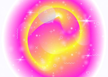 Canlı gökkuşağı gradyanı olan holografik arkaplan. Dinamik sıvı. Kozmos hologramı. Pankart, kitap ve poster için grafiksel şablon. Canlı holografik arkaplan.