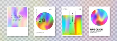 Geometrik kaplama seti. Soyut arka planlar. Gradyan ağ doksanlı, 80 'lerin retro tarzıyla klasik geometrik kaplama. Broşür, pankart, duvar kağıdı, mobil ekran için Pearlescent grafik şablonu