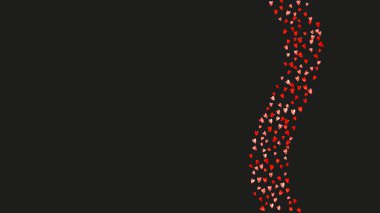 Pembe parıltılı kalpleri olan gelin geçmişi. Sevgililer Günü. Vektör konfetisi. El yapımı doku. İlan için aşk teması, özel iş teklifi, tanıtım. Kalpli gelinlik arkaplan şablonu.