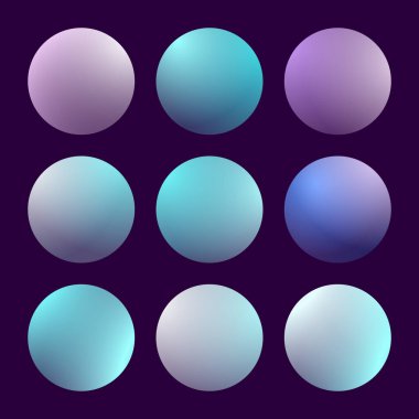 Yuvarlak soyut arka planlara sahip modern 3D gradyan kümesi. Takvim, broşür, davetiye ve kartlar için renkli sıvılar. Modaya uygun yumuşak renk. Ekranlar ve mobil uygulama için yuvarlak eğimli şablon