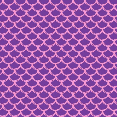 Deniz kızı ölçekli kusursuz desen. Balık derisi dokusu. Kız kumaşı, tekstil tasarımı, ambalaj kağıdı, mayo ya da duvar kağıdı için çekilebilir arka plan. Suyun altında balık pullu mor denizkızı geçmişi.