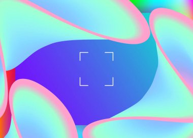 Sıvı sıvı. Modern modayla birlikte holografik 3d arkaplan. Fütürist afiş, web sitesi tasarımı. Canlı gradyan örgüsü. Dinamik elementleri ve şekilleri olan sıvı. İniş sayfası.