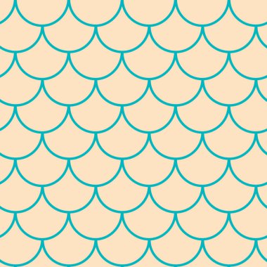 Küçük, kusursuz denizkızı deseni. Balık derisi dokusu. Kız kumaşı, tekstil tasarımı, ambalaj kağıdı, mayo ya da duvar kağıdı için çekilebilir arka plan. Balık pullu sarı küçük deniz kızı..