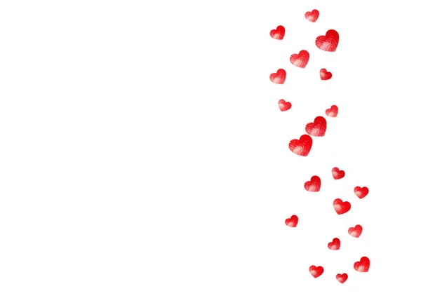 带着红色的光芒 为情人节收集心灵深处的背景 2月14日传病人心脏背景的传病人 手绘纹理 优惠券 特价商业广告 横幅的爱情主题 — 图库矢量图片