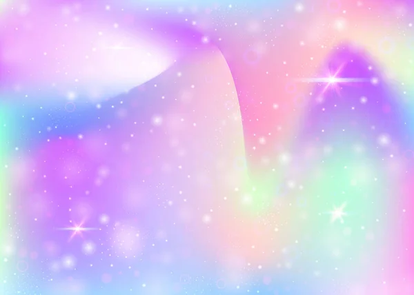 Νεράιδα Φόντο Πλέγμα Ουράνιο Τόξο Πολύχρωμο Πανό Σύμπαντος Χρώματα Πριγκίπισσας — Διανυσματικό Αρχείο