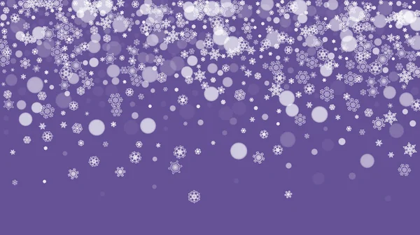 Ventes Noël Avec Flocons Neige Ultraviolets Nouvel Toile Fond Bordure — Image vectorielle