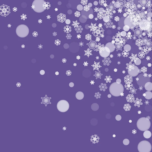 Ventes Noël Avec Flocons Neige Ultra Violets Nouvel Givré Toile — Image vectorielle