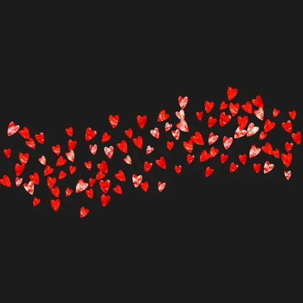 Dia Dos Namorados Venda Com Corações Brilho Vermelho Fevereiro Vector — Vetor de Stock
